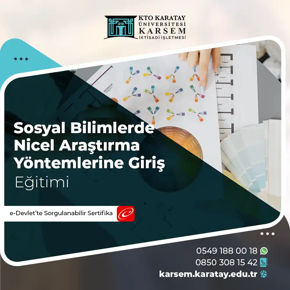 Sosyal Bilimlerde Nicel Araştırma Yöntemlerine Giriş